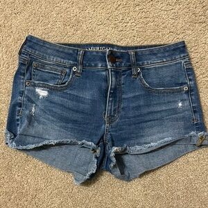 American Eagle Outfitters Women's Blue Denim Shorts